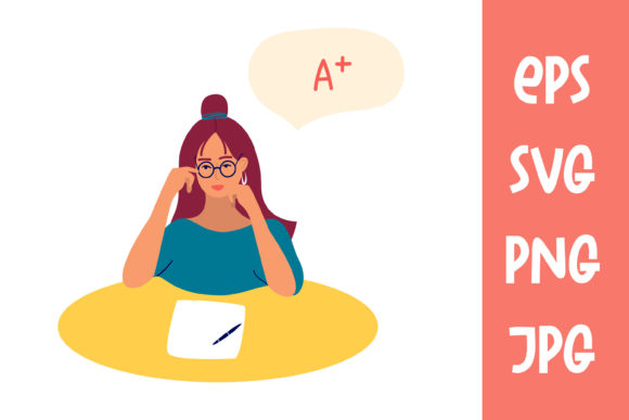 A Student Writes an Exam. Graduate