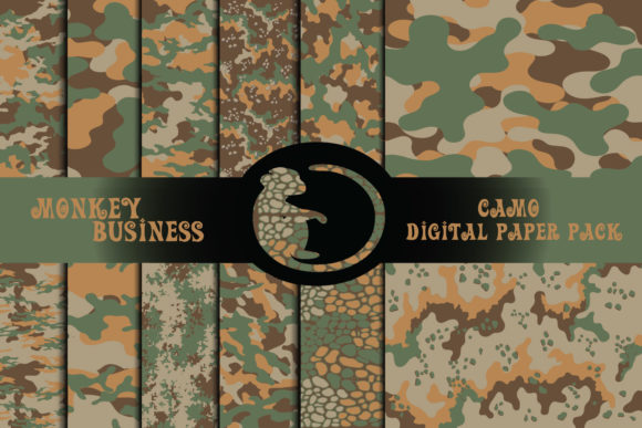 Army Camo Digital Paper Pack: A Versatile Resource for Creative Projects