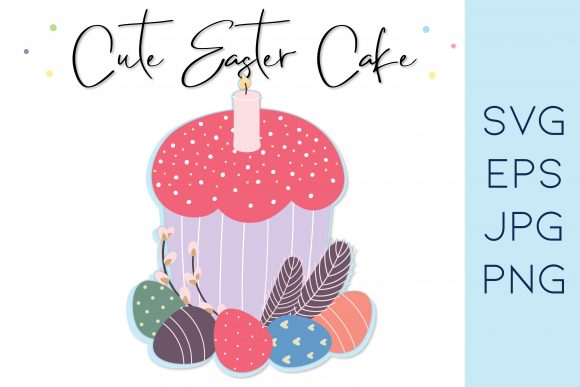 Easter Cake and Eggs: Creative Design Tools