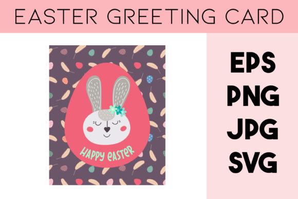 Easter Greeting Card, Rabbit, Bunny