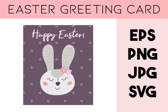 Easter Rabbit Greeting Card Bunny