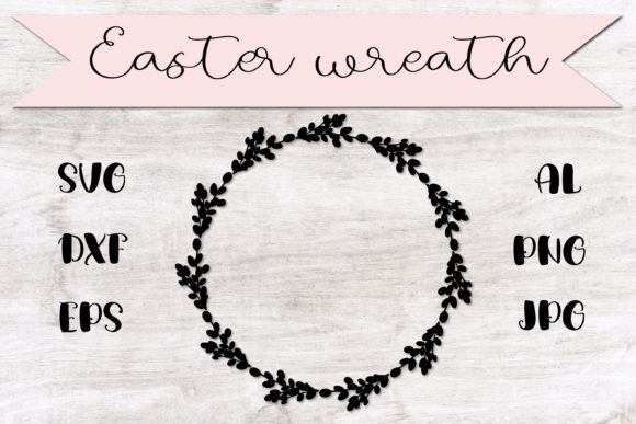 Easter Wreath Frame Monogram: A Versatile Design for Every Creative Need