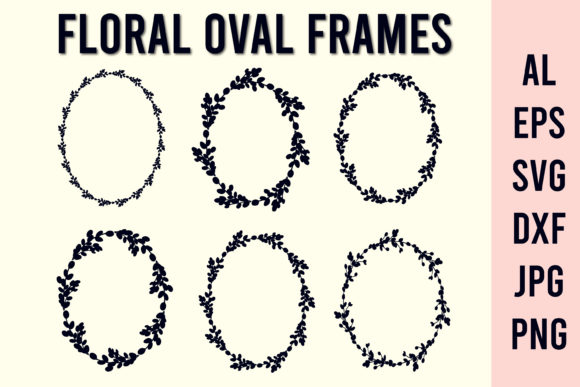 Floral Wreath Oval Frame Set: A Versatile Design Tool for All Occasions