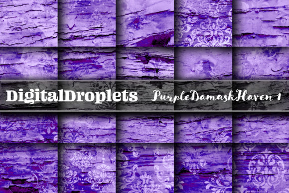 Purple Damask Haven 1 Collection: A Versatile Paper Set for Creative Projects