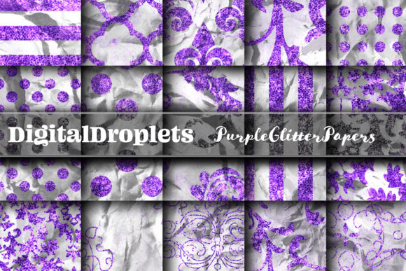 Purple Glitter 30 Papers Collection: A Versatile Creative Resource for Modern Crafters
