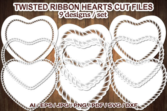 Twisted Ribbon Heart Frame: A Versatile Design for Creative Projects
