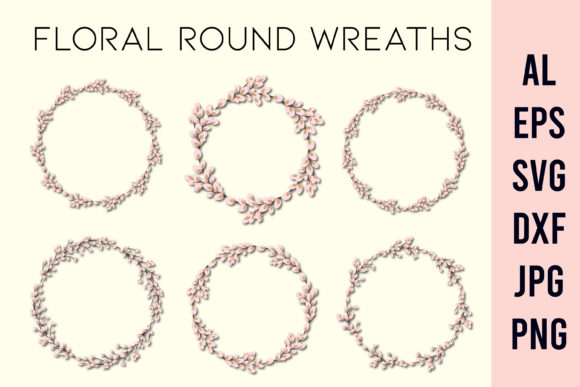 Wreath Easter Floral Circle Frame: A Versatile Design Element for Multiple Uses